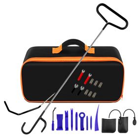 59-inch Long Range Tool Truck 5th Wheel Pull Hook 1 set - Long Range hook/tool truck emergency hook Tree cleaning Hook Black hook trailer box Hea