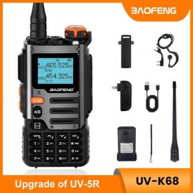 Baofeng UV-K68(Upgrade of UV-5R) Tri-band Ham Radio Transceiver Long Range, Portable Walkie Talkie Long Range