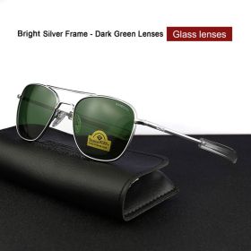 RE Sunglasses Man American Army Military Aviation Pilot Sun Glasses Glass Lens Woman Luxury Brand Vintage Metal Titanium Frame (Frame Color: RE55, Lenses Color: C9)
