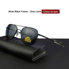 RE Sunglasses Man American Army Military Aviation Pilot Sun Glasses Glass Lens Woman Luxury Brand Vintage Metal Titanium Frame (Frame Color: RE58, Lenses Color: C6)