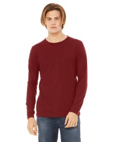 Unisex Jersey Long-Sleeve T-Shirt - RED - S (Color: CARDINAL, size: XL)
