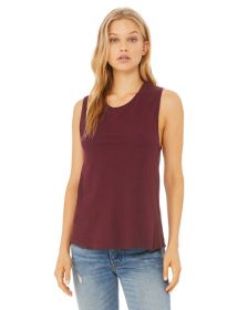 Ladies' Jersey Muscle Tank - WHITE - S (Color: MAROON, size: 2XL)