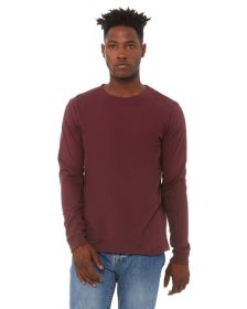 Unisex Jersey Long-Sleeve T-Shirt - RED - S (Color: MAROON, size: XL)