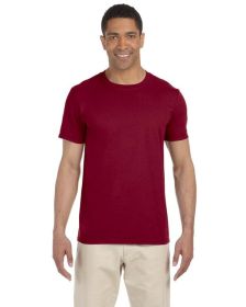 Pack Of 5 Gildan G640 Adult Softstyle T-Shirt (Color: ANTIQ CHERRY RED, size: S)