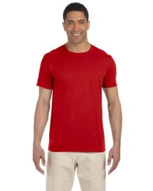 Pack Of 5 Gildan G640 Adult Softstyle T-Shirt (Color: Red, size: 3XL)