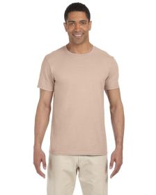 Pack Of 5 Gildan G640 Adult Softstyle T-Shirt (Color: SAND, size: S)