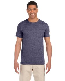 Pack Of 5 Gildan G640 Adult Softstyle T-Shirt (Color: HEATHER NAVY, size: M)