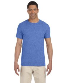 Pack Of 5 Gildan G640 Adult Softstyle T-Shirt (Color: HEATHER ROYAL, size: XS)