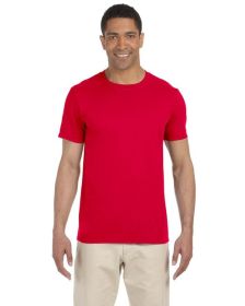 Pack Of 5 Gildan G640 Adult Softstyle T-Shirt (Color: CHERRY RED, size: 2XL)