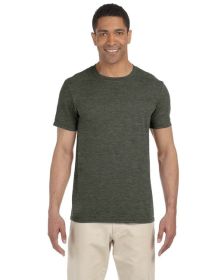 Pack Of 5 Gildan G640 Adult Softstyle T-Shirt (Color: HTH MILITARY GRN, size: 3XL)
