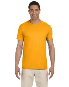 Pack Of 5 Gildan G640 Adult Softstyle T-Shirt (Color: GOLD, size: XL)