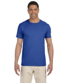 Pack Of 5 Gildan G640 Adult Softstyle T-Shirt (Color: METRO BLUE, size: XL)
