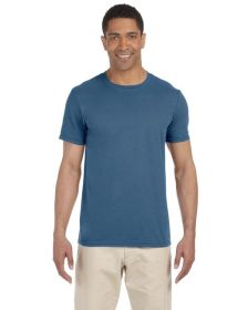 Pack Of 5 Gildan G640 Adult Softstyle T-Shirt (Color: INDIGO BLUE, size: XL)