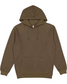 LAT 6926 Adult Pullover Fleece Hoodie (Color: MILITARY GREEN, size: XL)