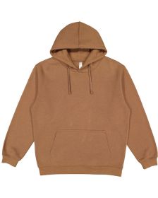 LAT 6926 Adult Pullover Fleece Hoodie (Color: COYOTE BROWN, size: L)